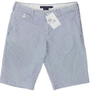 NEW Polo Ralph Lauren Womens Seersucker Shorts! Size 6  Navy Blue & White Stripe